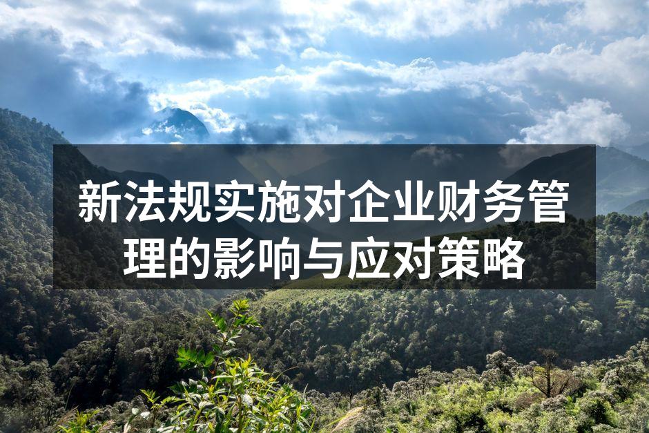 新法规实施对企业财务管理的影响与应对策略
